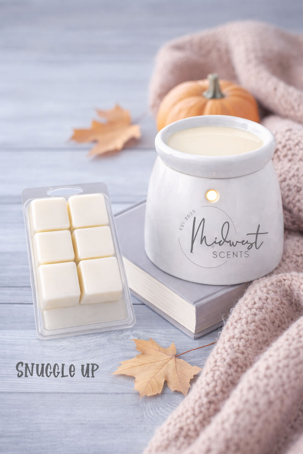 Snuggle Up Wax– Warm Cozy Vanilla perfectly balanced, Long Lasting Fragrance