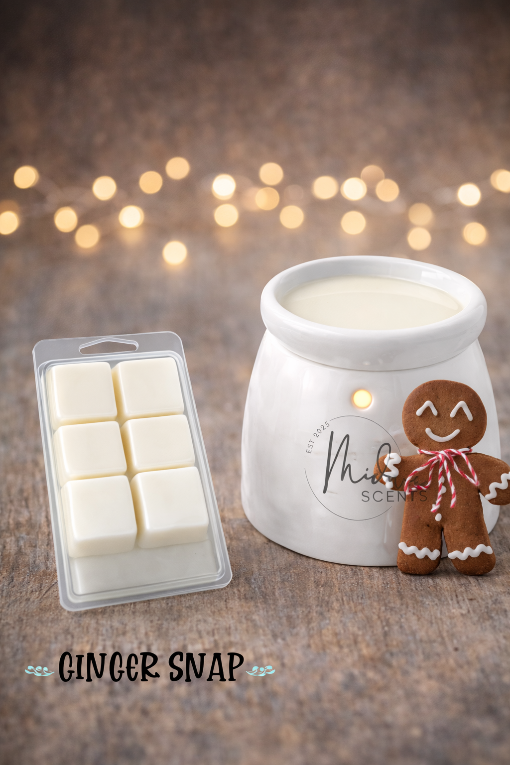 Ginger Snap– Warm Cookie Spice perfectly balanced, Long-Lasting Fragrance
